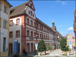 Das Rathaus in Ellwangen