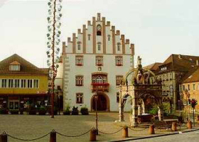 Der Marktplatz von Hammelburg