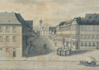 Bild der Burgstraße um 1820